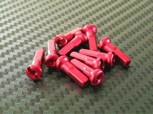 Pillar Nipples De Aluminio Rojo