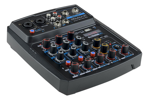 Consola De Mezcla Mini Para Dj Studio Z (szm-b440-re) Con 4