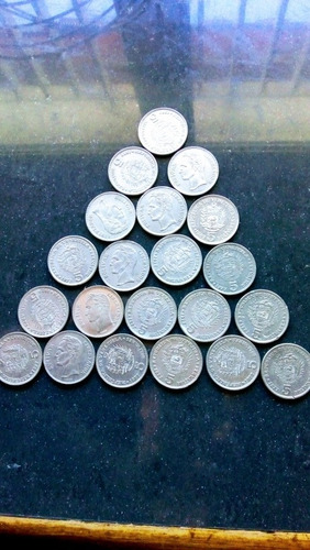 Monedas De Niquel Venezolana De 5 Bolívares 1973, 1977, 1989