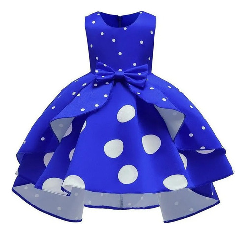 Vestido De Princesa Infantil Retrô De Bolinhas