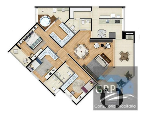 Imagem 2 de 15 de Apartamento Para Venda Em Santo André, Vila Guiomar, 3 Dormitórios, 3 Suítes, 4 Banheiros, 3 Vagas - 8700_1-1161943