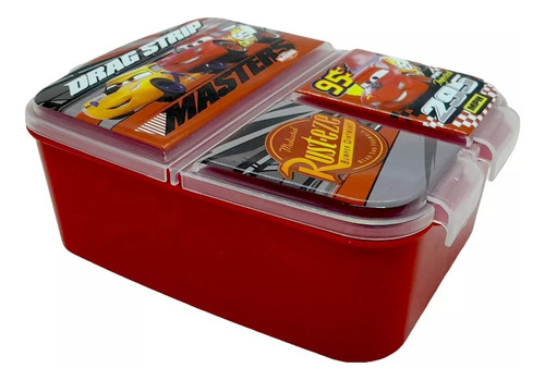 Caja Lunchera Hermetico Divisiones Disney-marvel-paw Patrol® Cars Negro