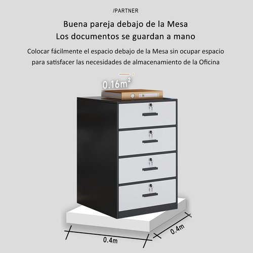 Archiveros De Madera Oficina Con Cajones Puertas Con Locker Roble-a