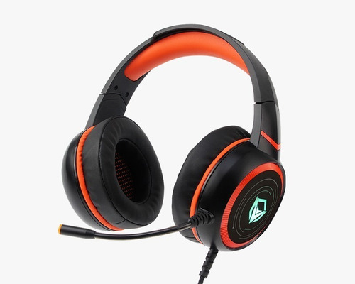 Imagen 5 de 12 de Auriculares Gamer Hifi 7.1 Meetion Hp030 Negro Y Naranja Luz