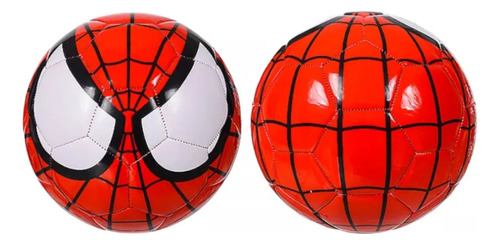 Pelota Infantil Fútbol Nº5 Spiderman Color Rojo