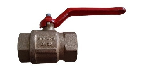 Llave De Bola O Valvula De Paso Rapido 1 Grinaca Bronce