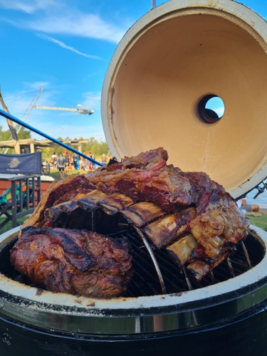 Imagen 5 de 10 de Costillero Accesorio Para Kamado B10 Parrilla Ahumador