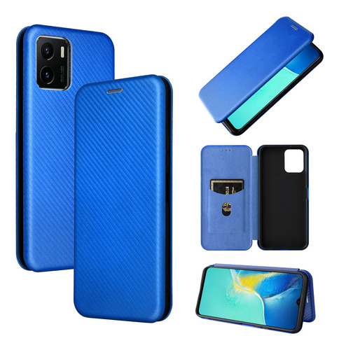 Funda Con Tapa Magnética De Calidad Para Vivo Y15s 2021 Y15a