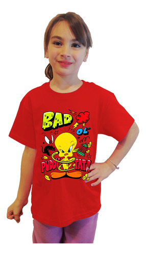 Polera Estampado Piolin Looney Tunes Cod 001