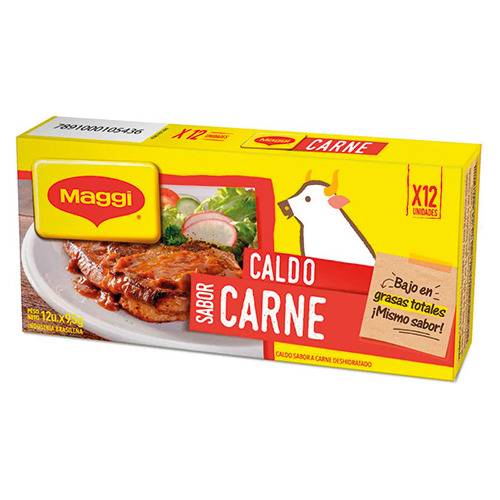 Caldo En Cubos Maggi Carne 114g 12 Unidades Universo Binario