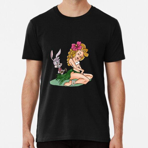 Remera Dibujos Animados Rubia Hula Pinup Algodon Premium