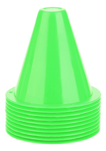 Cono De Entrenamiento De Fútbol Verde De 10 Uds Con Diseño D