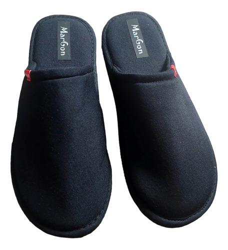 Pantuflas Margon Hombre Algodon Acolchadas