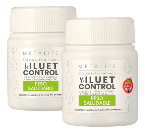 Kit 2 Suplementos Chitosan Control Apetito + Plan Nutri Sabor Sin sabor