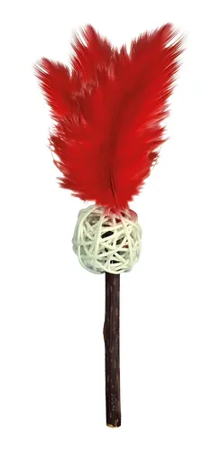 Brinquedo Gato Jambo Stick Matatabi Bola Pena Vermelho Relaxante