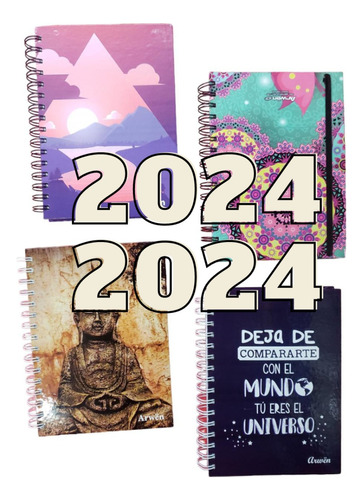 Agenda Arwen 2022 Diaria Espiral Línea Shuba N8 15x21cm