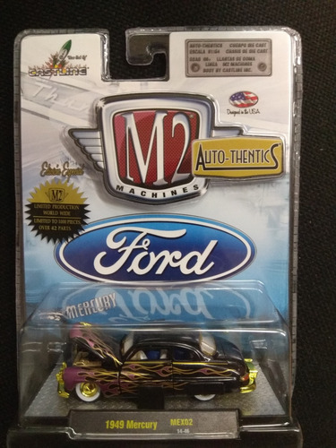 M2 Machines 1949 Mercury Mex02 Chase Llantas De Goma Mm1 (Usado)