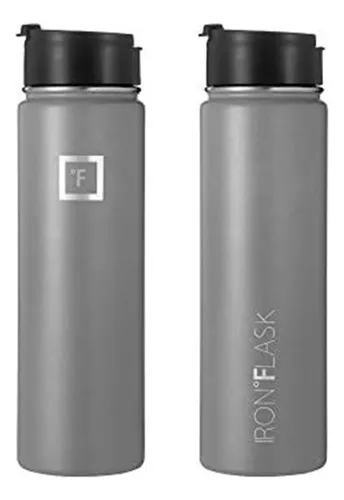 Termo Iron Flask Botella Deportiva 22 Onzas Gris