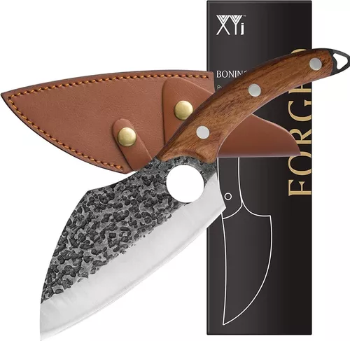 CUCHILLO CHEF ACERO AL CARBONO MARTILLADO - COLECCIÓN CARBONO