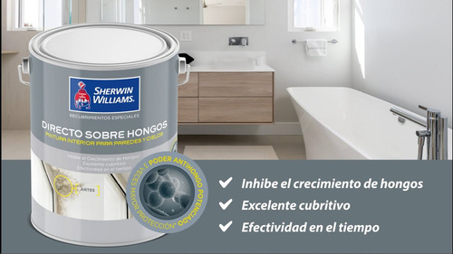 Latex Interior Directo Sobre Hongo Sherwin 1 Lt Rex