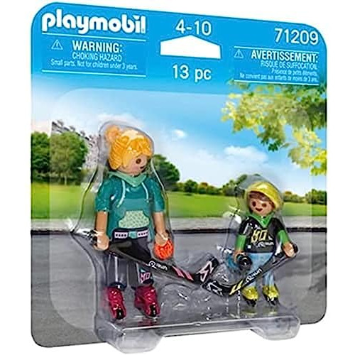 Jugadores De Roller Hockey De Playmobil