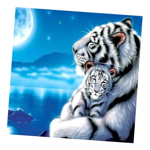 Kit De Pintura Tigre Impreso Diy 5d Diamante Decoración