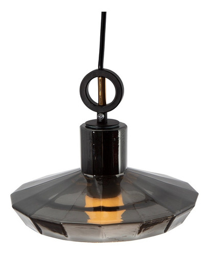 Lámpara Colgante Negra E27 40w 1 Luz Color Negro Lumimexico H9044-1