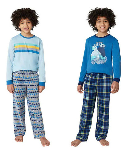 Pijama Niños 4 Piezas Eddie Bauer - Original Importada