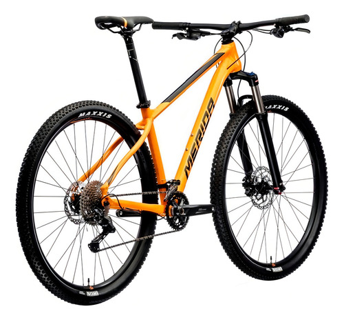 Mountain bike Merida Big.Nine 300 2021 R29 L frenos tektro m275 cambio Shimano Deore M6100 cor laranja/preto