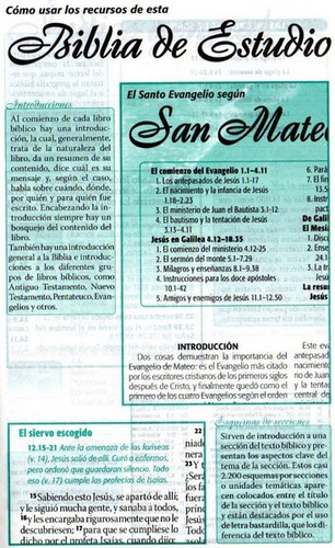 Biblia De Estudio Esquematizada De Lujo Reina Valera 1960