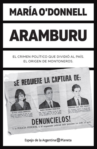 Aramburu  - María O'donnell - Planeta