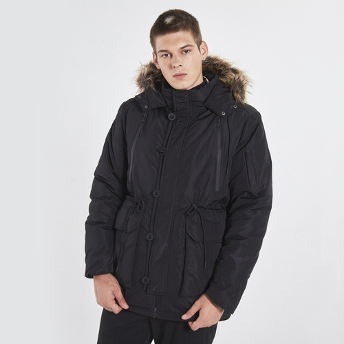 Campera Hombre Parka Inflada Leviatan Capucha Parka Supply