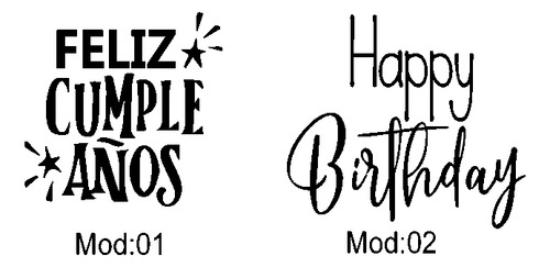 Vinilo Decorativo Para Globos Feliz Cumpleaños