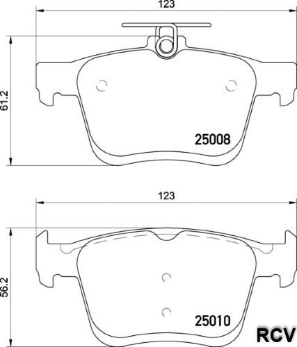 Balatas Disco  Trasera Para Volkswagen Jetta A7 1.4t 2020