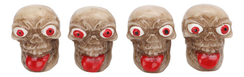 Aa Juego De 4 Tapas De Neumáticos Con Forma De Calavera,