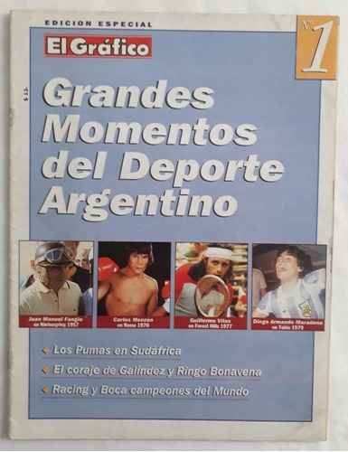 El Grafico Grandes Momentos Del Deporte Argentino N° 1 Fs