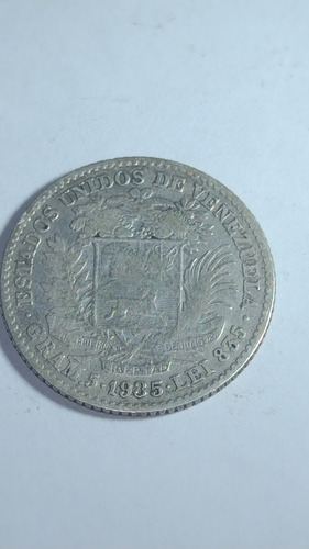 Venezuela Moneda Un Bolívar De Plata 1935 Usada. Buen Estado
