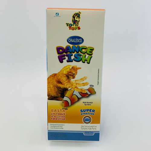 Brinquedo P/ Gato Dance Fish Nemo Chalesco Peixe Mexe Usb