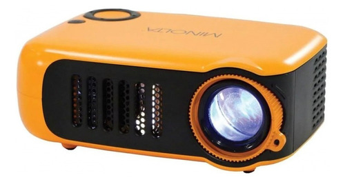 Proyector y trípode Mini Compact HD - Minolta - Mn630 Color Naranja