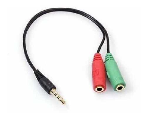 Cable Splitter Audio Jack Macho Auricular Microfono Hembra