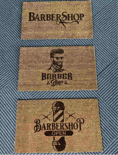 Alfombra Limpia Pies Barbershop 75x45 Cm