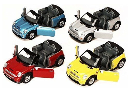 Mini Cooper S Convertible Juego De 4  Kinsmart 5089d  128 Es