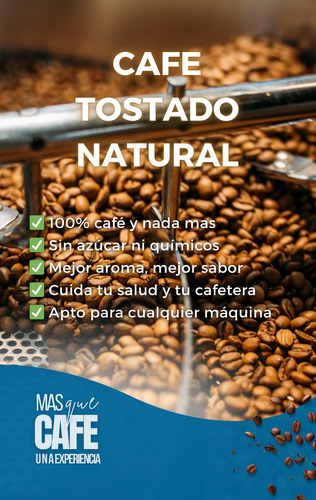 Café Puro Tostado Sin Azucar En Grano 1 Kg 4 Variedades