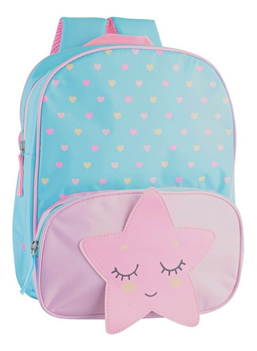 Mochila Infantil Pimpolho Ref: 97141 Cor Ciano (Estrela)