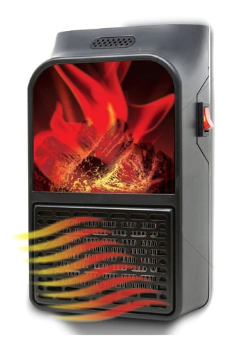 Imagen 1 de 6 de Mini Calentador 3d Eléctrico De Pared 1000w