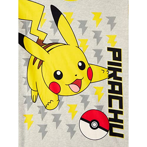 Pijama Pokémon Big Boys Pikachu De 2 Peças, Conjunto De Dorm