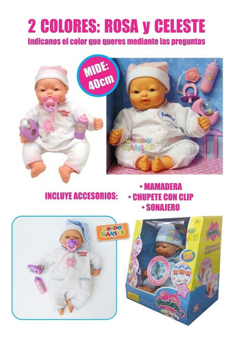 Muekitas Muñeca Bebe Original Lalelu Mundo Manias