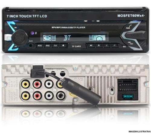 Imagem 6 de 9 de Central Multimídia Mp5 Dvd Retratil Bluetooth Espelhamento