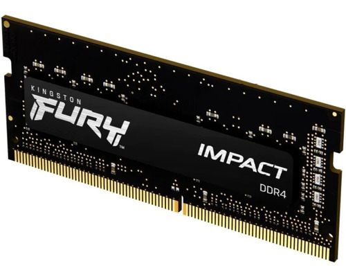 Memoria Ram Sodimm Fury Impact Ddr4 Gamer Color Negro 8gb 1