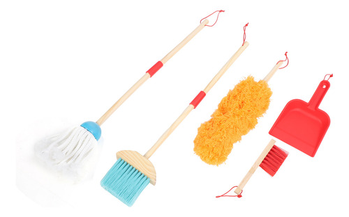 Kit De Limpieza Para Niños, Juego De Escoba, Trapeador, Plum